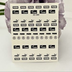 Luxury Designer Logo Fingernail Art Stickers